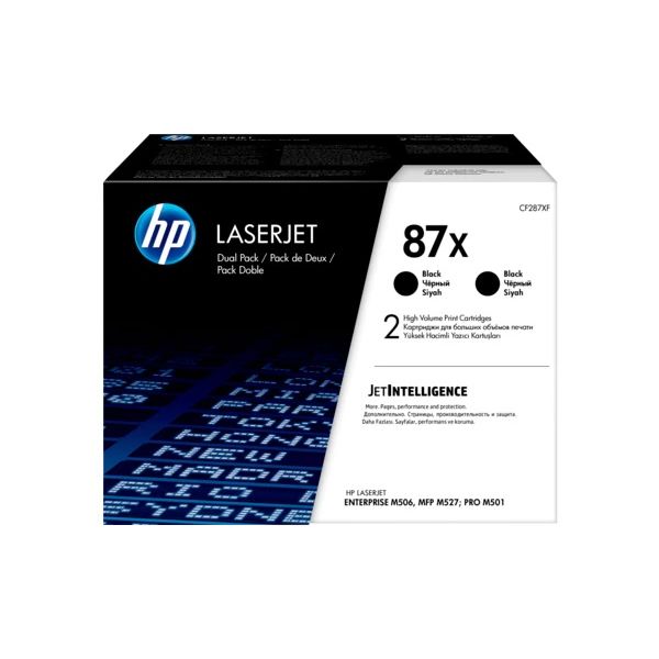 Toner HP CF287XD (87XD), dvojbalenie, čierna (black), originál