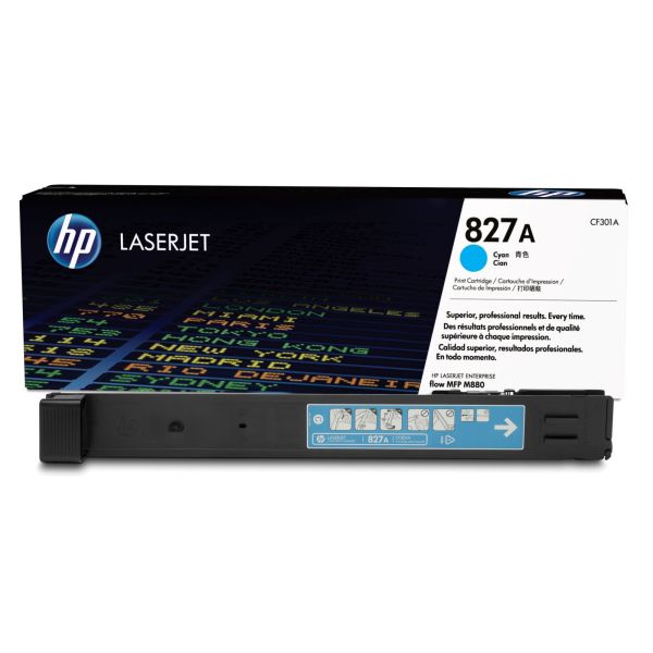 Toner HP 827A, CF301A, azúrová (cyan), originál