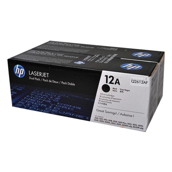 Toner HP Q2612AD (12A), dvojbalenie, čierna (black), originál