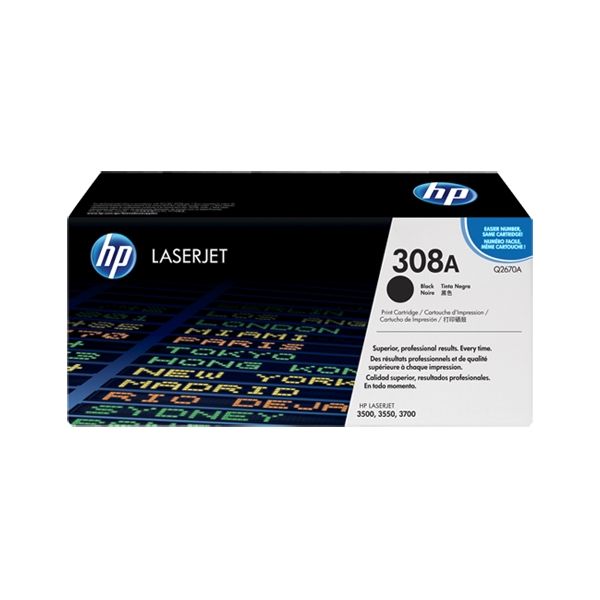 Toner HP Q2670A (308A), čierna (black), originál