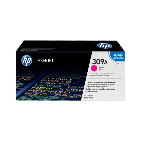 Toner HP Q2673A (309A), purpurová (magenta), originál