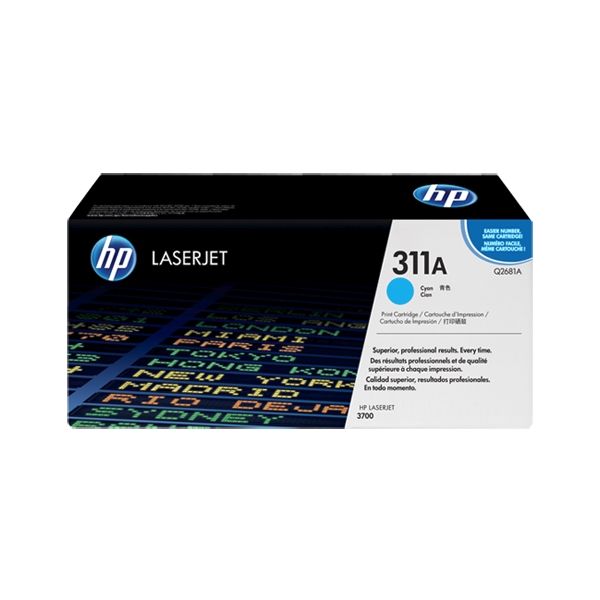Toner HP Q2681A (311A), azúrová (cyan), originál