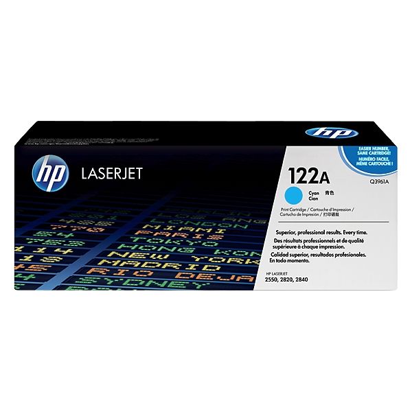 Toner HP Q3961A (122A), azúrová (cyan), originál
