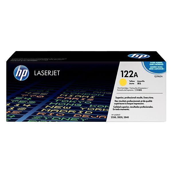 Toner HP Q3962A (122A), žltá (yellow), originál