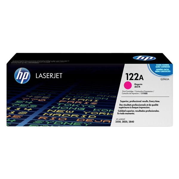 Toner HP Q3963A (122A), purpurová (magenta), originál
