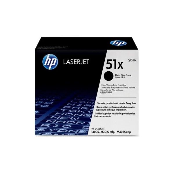 Toner HP Q7551X (51X), čierna (black), originál