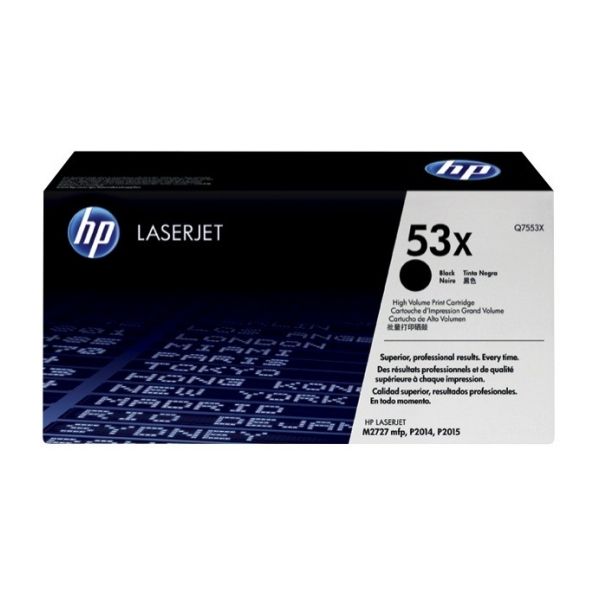 Toner HP Q7553X (53X), čierna (black), originál
