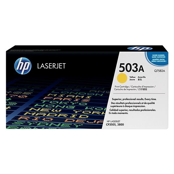 Toner HP Q7582A (503A), žltá (yellow), originál