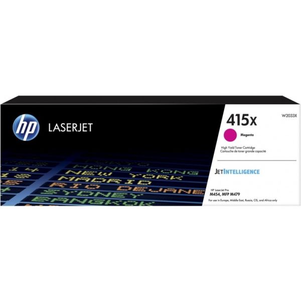 Toner HP W2033X (415X), purpurová (magenta), originál
