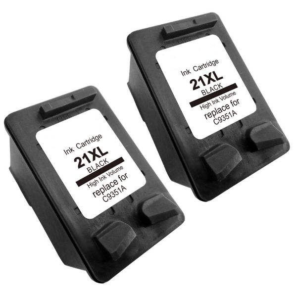 Cartridge HP 21 XL (C9351CE), dvojbalenie, čierna (black), alternatívny