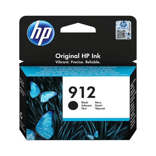 Cartridge HP 912, 3YL80AE, čierna (black), originál
