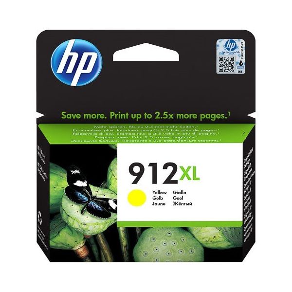 Cartridge HP 912 XL, 3YL83AE, žltá (yellow), originál