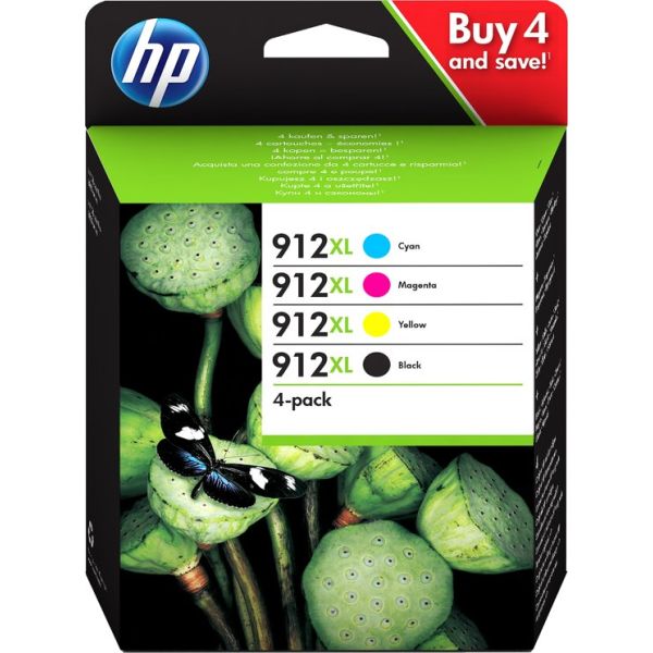 Cartridge HP 912 XL, 3YP34AE, CMYK, štvorbalenie, multipack, originál