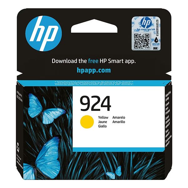 Cartridge HP 924, 4K0U5NE, žltá (yellow), originál
