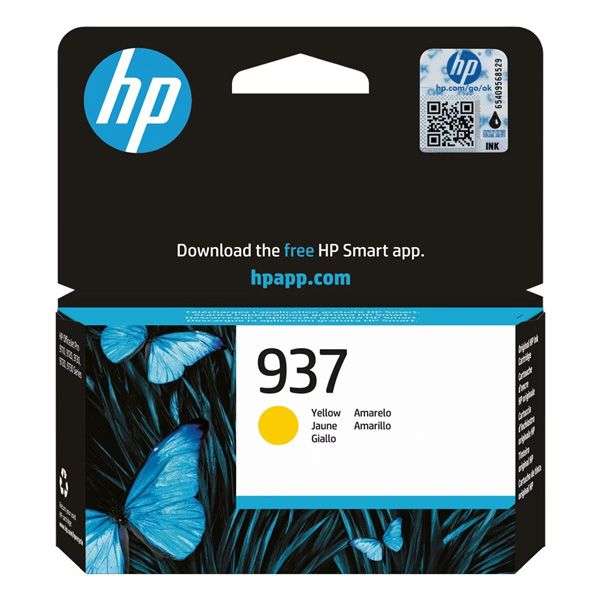 Cartridge HP 937, 4S6W4NE, žltá (yellow), originál