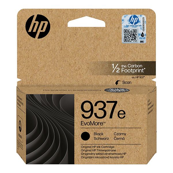 Cartridge HP 937e, 4S6W9NE, čierna (black), originál