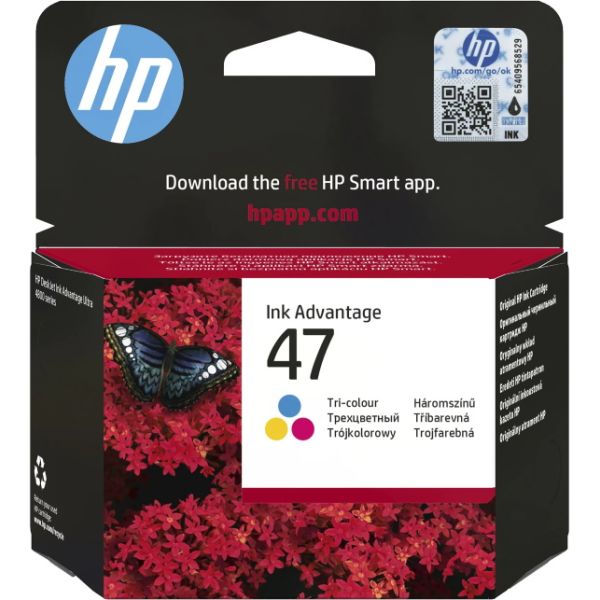 Cartridge HP 47, 6ZD61AE, farebná (tricolor), originál
