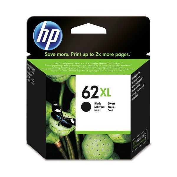 Cartridge HP 62 XL (C2P05AE), čierna (black), originál