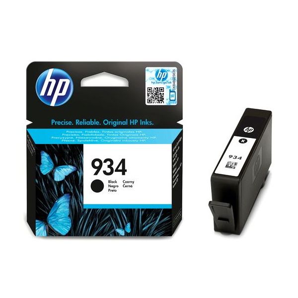 Cartridge HP 934, C2P19AE, čierna (black), originál