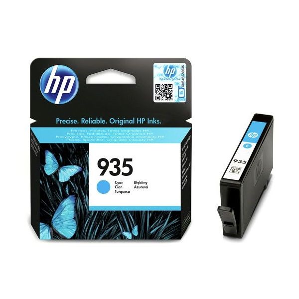 Cartridge HP 935, C2P20AE, azúrová (cyan), originál