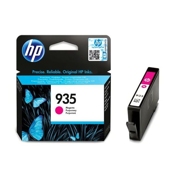 Cartridge HP 935, C2P21AE, purpurová (magenta), originál