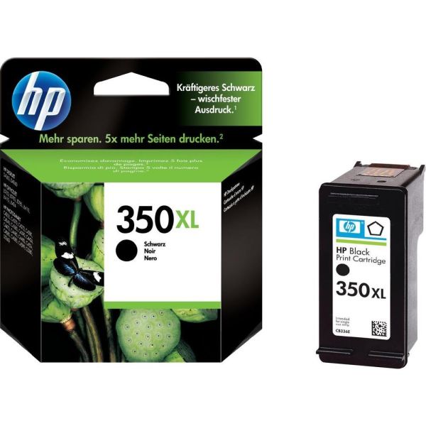 Cartridge HP 350 XL (CB336EE), čierna (black), originál