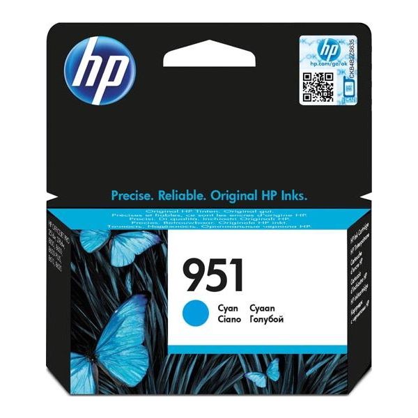 Cartridge HP 951, CN050AE, azúrová (cyan), originál