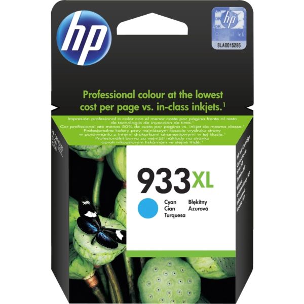 Cartridge HP 933 XL (CN054AE), azúrová (cyan), originál