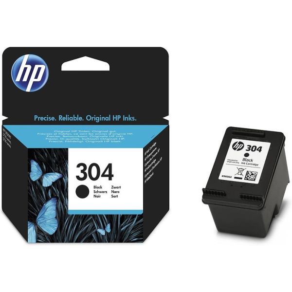 Cartridge HP 304 (N9K06AE), čierna (black), originál