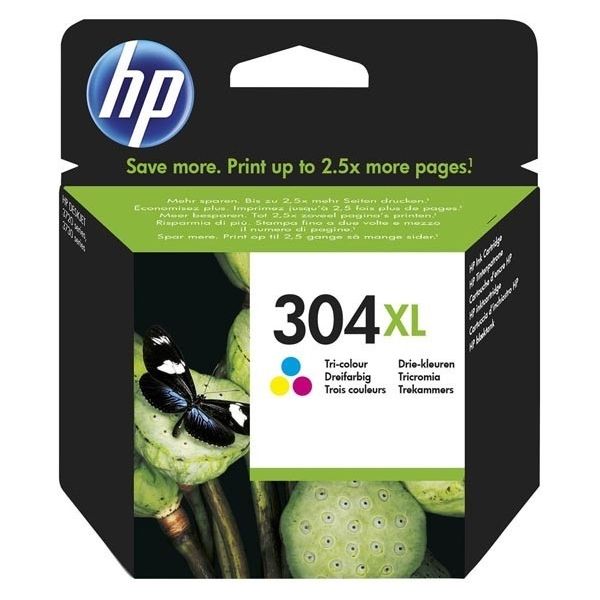 Cartridge HP 304 XL (N9K07AE), farebná (tricolor), originál