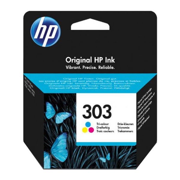 Cartridge HP 303, T6N01AE, farebná (tricolor), originál