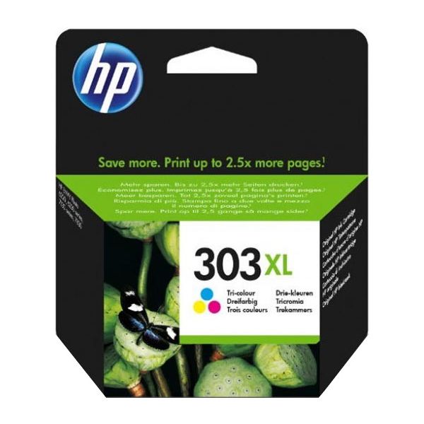 Cartridge HP 303 XL, T6N03AE, farebná (tricolor), originál