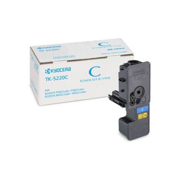 Toner Kyocera TK-5220C, 1T02R9CNL1, azúrová (cyan), originál