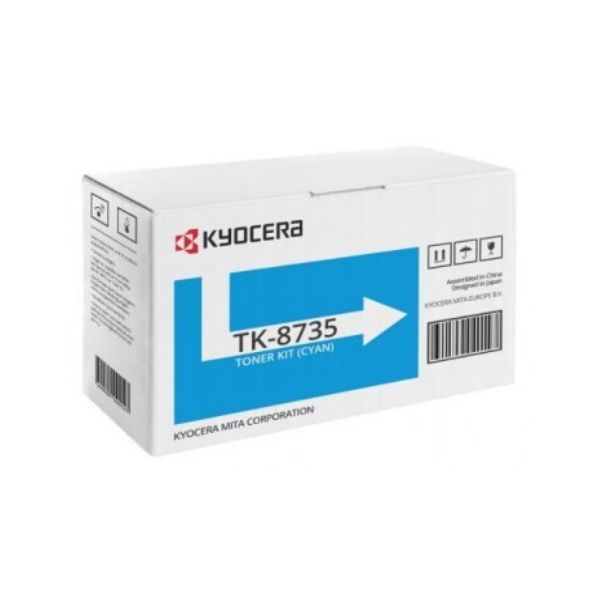 Toner Kyocera TK-8735C, 1T02XNCNL0, azúrová (cyan), originál