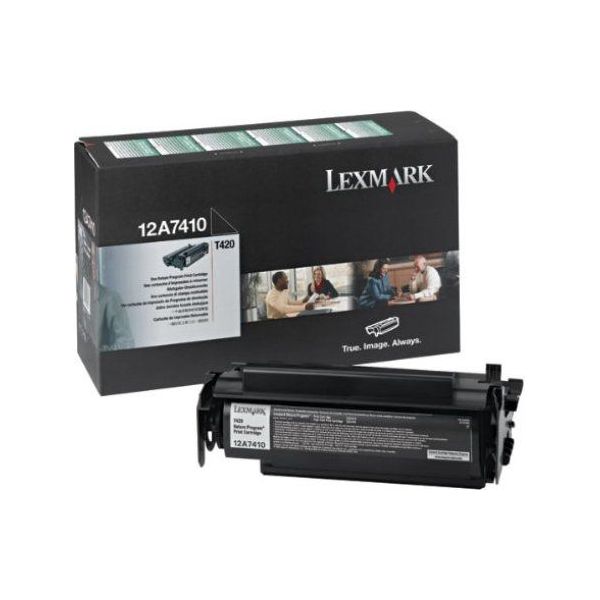 Toner Lexmark 12A7410 (T420), čierna (black), originál
