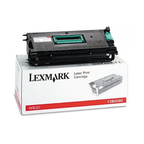 Toner Lexmark 12B0090 (W820), čierna (black), originál