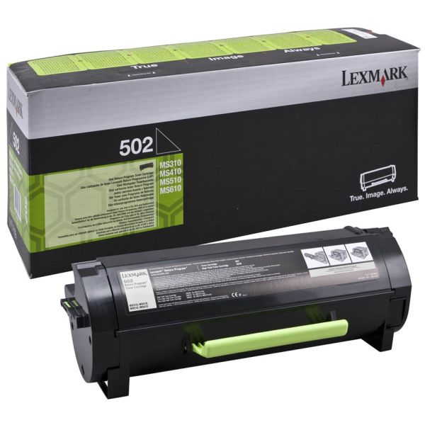 Toner Lexmark 502, 50F2000, MS310, MS312, MS410, MS412, MS510, MS610, čierna (black), originál