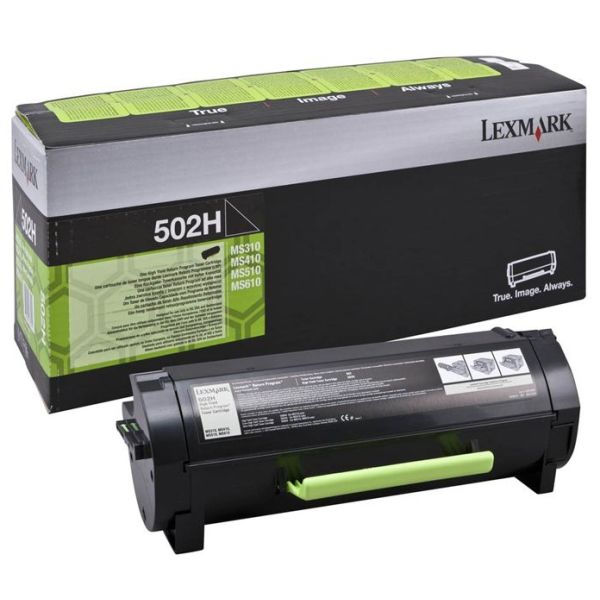 Toner Lexmark 502H, 50F2H00, MS310, MS312, MS410, MS412, MS510, MS610, čierna (black), originál