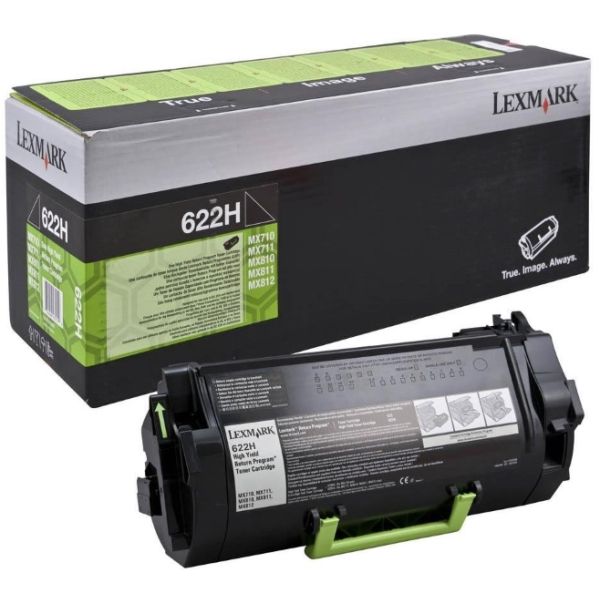 Toner Lexmark 622H, 62D2H00, MX710, MX711, MX810, MX811, MX812, čierna (black), originál