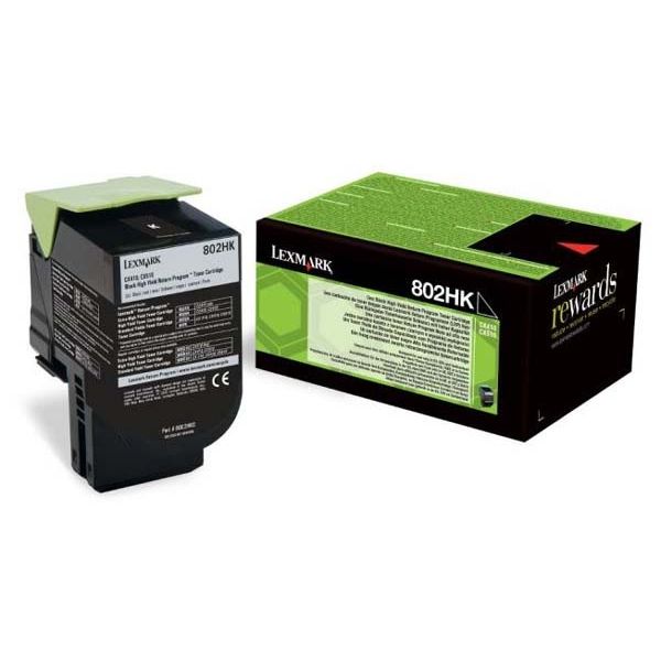 Toner Lexmark 802HK, 80C2HK0, CX410, CX510, čierna (black), originál