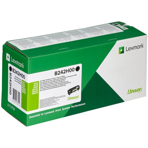 Toner Lexmark B242H00, B2442, B2546, B2650, MB2442, MB2546, MB2650, čierna (black), originál
