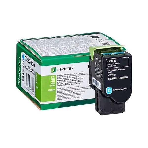 Toner Lexmark C2320C0 (MC2640, C2535, C2425, MC2425, MC2535), azúrová (cyan), originál