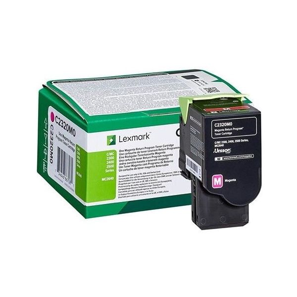 Toner Lexmark C2320M0 (MC2640, C2535, C2425, MC2425, MC2535), purpurová (magenta), originál