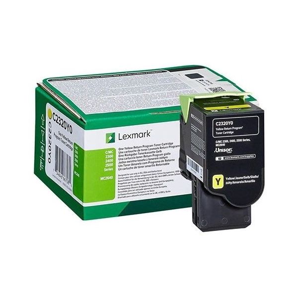 Toner Lexmark C2320Y0 (MC2640, C2535, C2425, MC2425, MC2535), žltá (yellow), originál