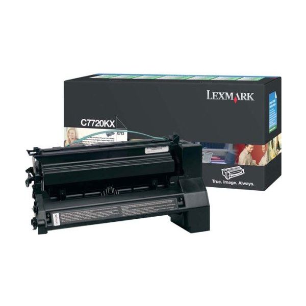 Toner Lexmark C7720KX (C772, X772), čierna (black), originál