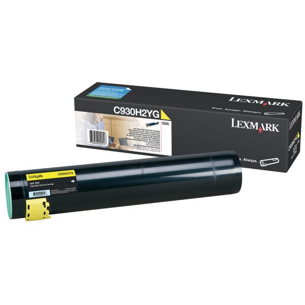 Toner Lexmark C930H2YG, C930, C935, žltá (yellow), originál