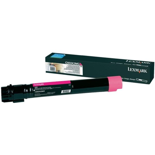 Toner Lexmark C950X2MG, C950, purpurová (magenta), originál