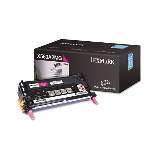 Toner Lexmark X560A2MG (X560), purpurová (magenta), originál