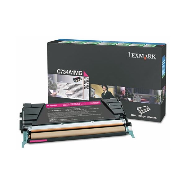 Toner Lexmark X746A1MG (X746, X748), purpurová (magenta), originál