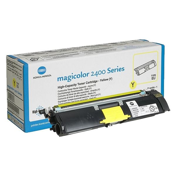 Toner Konica Minolta A00W132, 1710589005 (MagiColor 2400, 2500), žltá (yellow), originál